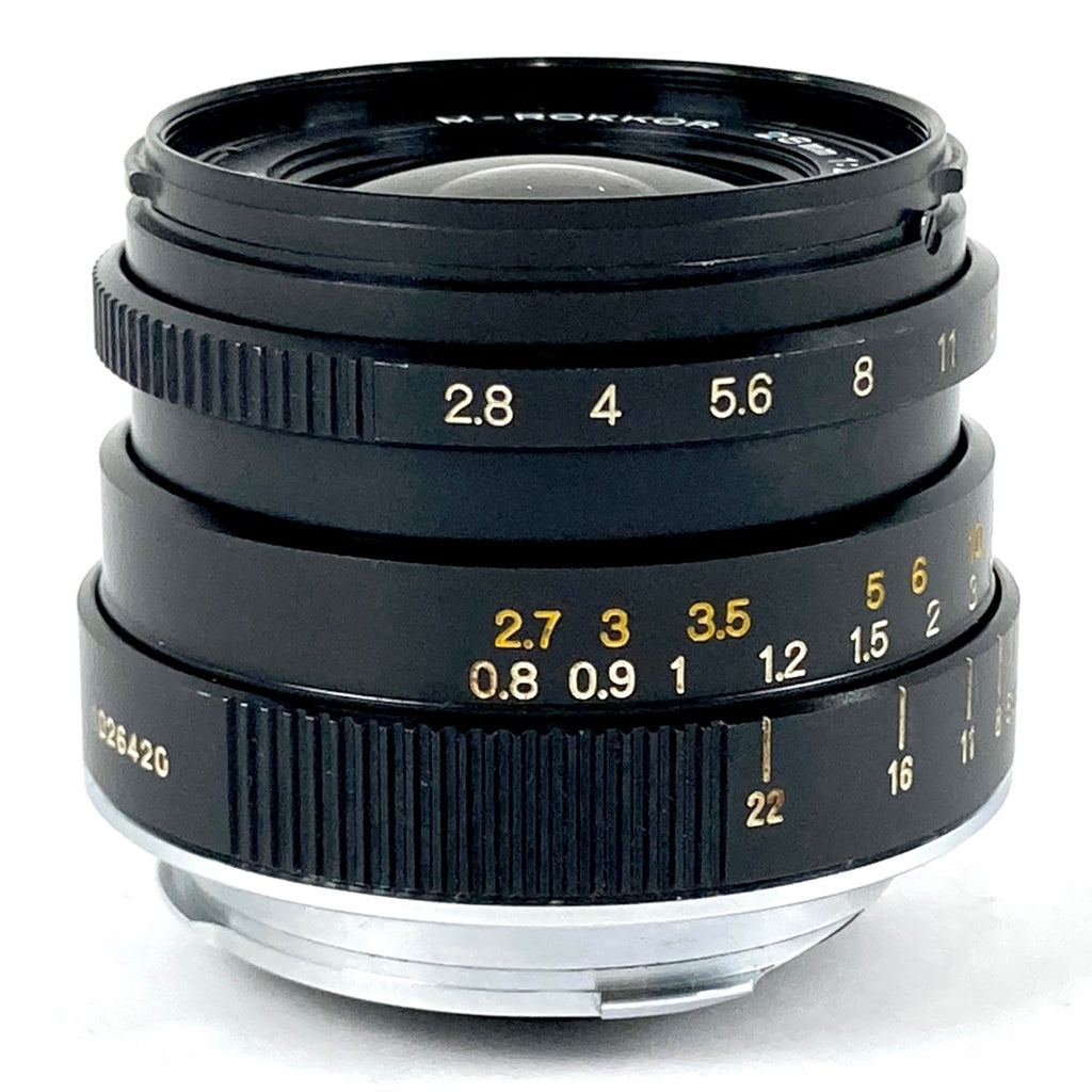 ミノルタ MINOLTA M-ROKKOR 28mm F2.8 ライカ Mマウント レンジファインダーカメラ用レンズ 【中古】