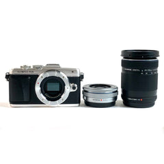 オリンパス OLYMPUS PEN Lite E-PL7 EZダブルズームキット シルバー デジタル ミラーレス 一眼カメラ 【中古】 cambb