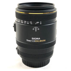 シグマ SIGMA 70mm F2.8 EX DG MACRO (キヤノンEF用) 一眼カメラ用レンズ（オートフォーカス） 【中古】 cambb
