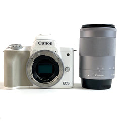 キヤノン Canon EOS Kiss M + EF-M 55-200mm F4.5-6.3 IS STM デジタル ミラーレス 一眼カメラ 【中古】