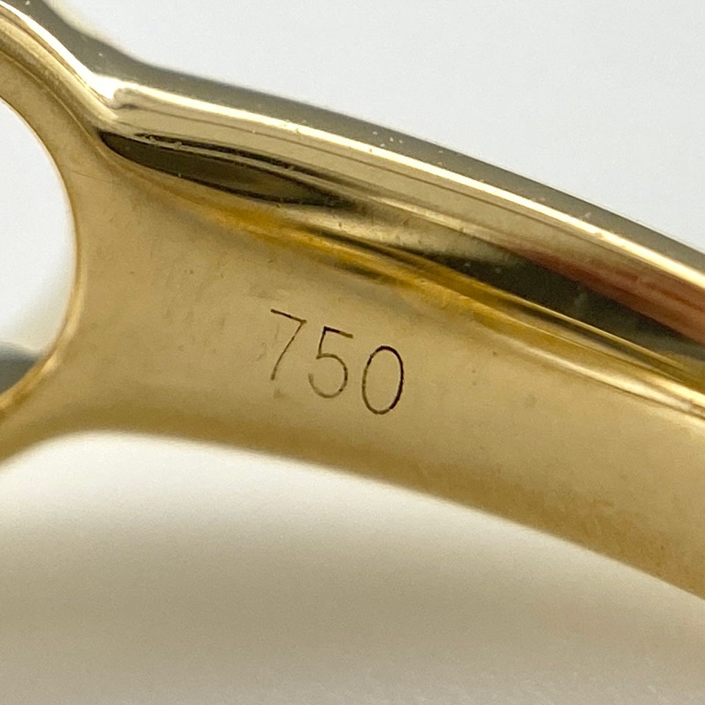タサキ パール デザインリング YG イエローゴールド 指輪 真珠 リング 13.5号 750 パール レディース 【中古】 
 ラッピング可