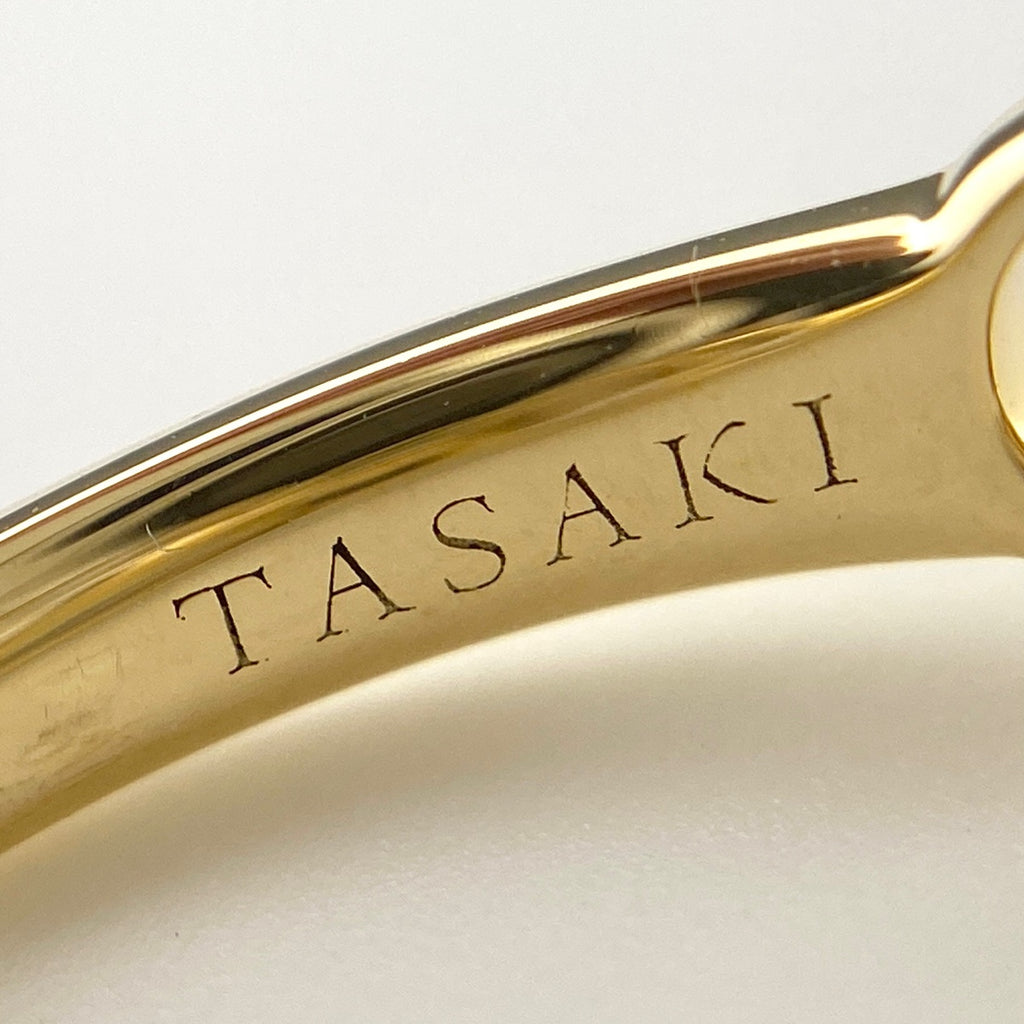 タサキ パール デザインリング YG イエローゴールド 指輪 真珠 リング 13.5号 750 パール レディース 【中古】 
 ラッピング可