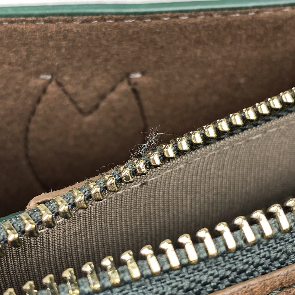 【在庫一掃】 フルラ ロゴ ハンドバッグ 2WAY ショルダーバッグ ハンドバッグ レザー グリーン レディース 【中古】brbag