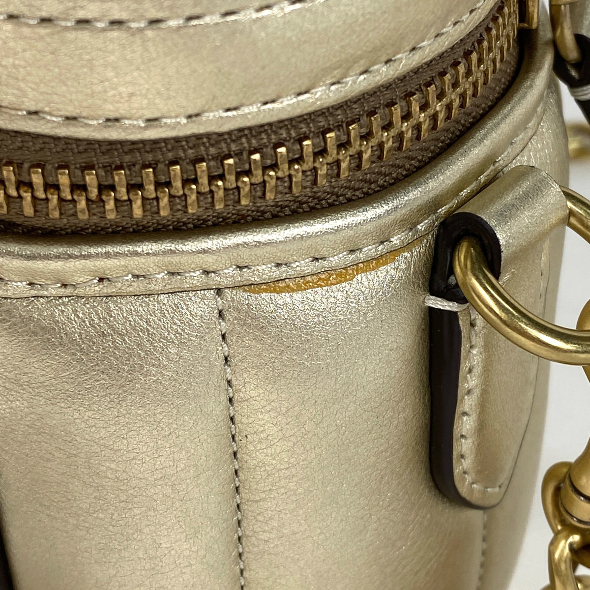 最終値下げ　コーチ かごバッグ バニティ ショルダーバッグ 2way バッグ コーチ カゴバッグ ケイ 1262 バニティバッグ トップハンドル - メルカリ