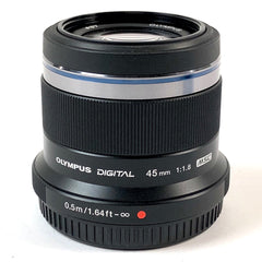 オリンパス OLYMPUS M.ZUIKO DIGITAL 45mm F1.8 ブラック 一眼カメラ用レンズ（オートフォーカス） 【中古】