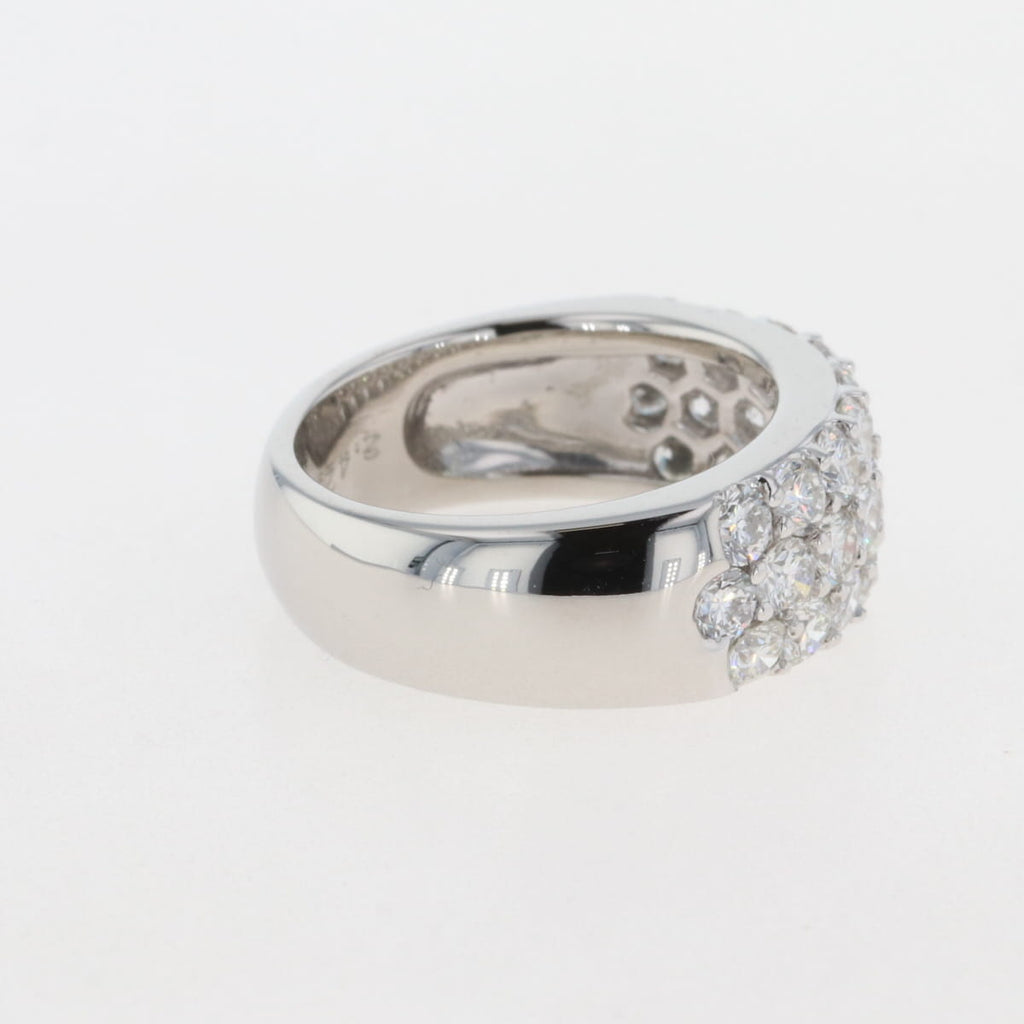 メレダイヤ デザインリング プラチナ 指輪 リング 12号 Pt950 ダイヤモンド レディース 【中古】 
 ラッピング可