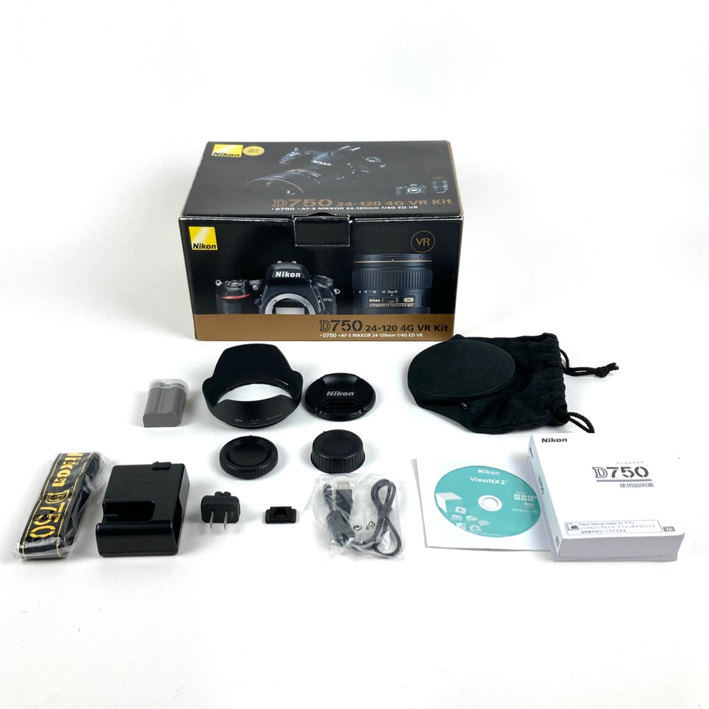 ニコン Nikon D750 24-120 VR レンズキット デジタル 一眼レフカメラ 【中古】