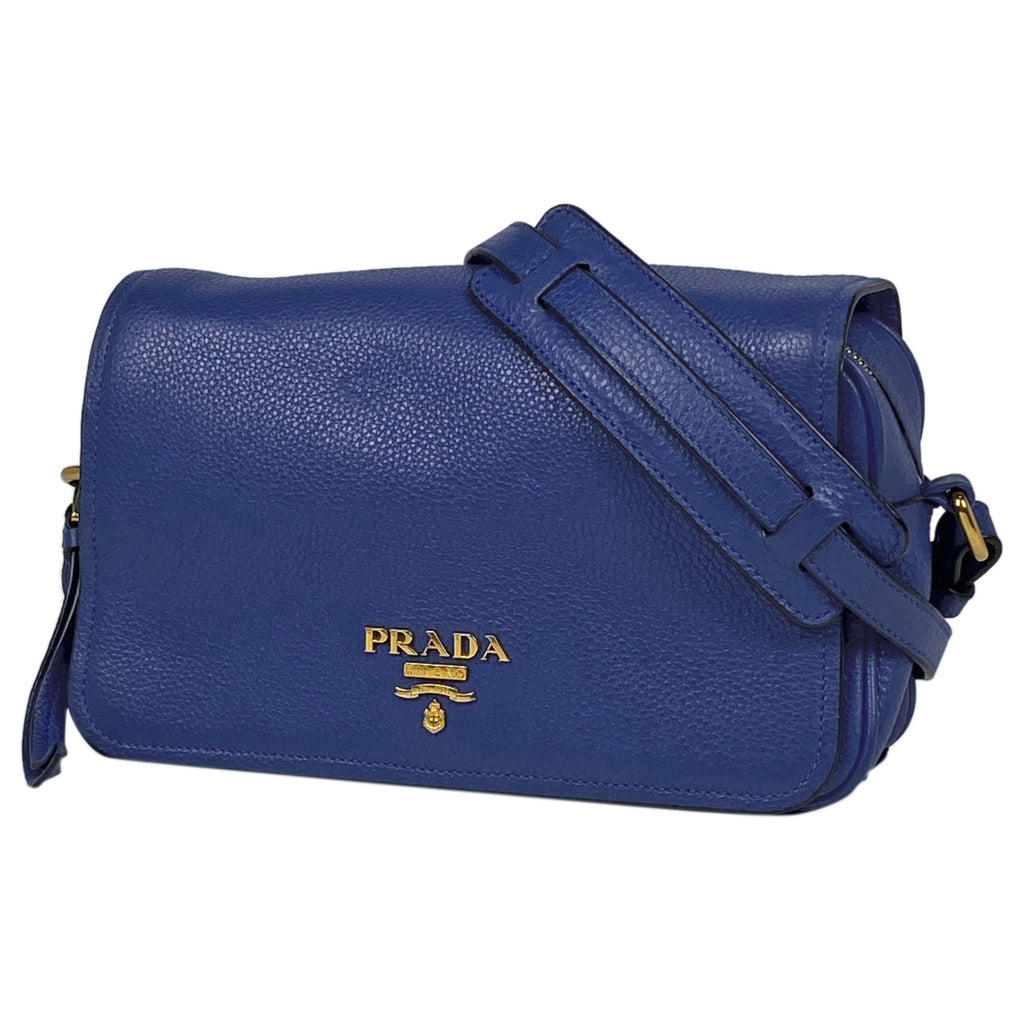 PRADA】 レザーショルダーバッグ 1BD163 - バッグ・カバン