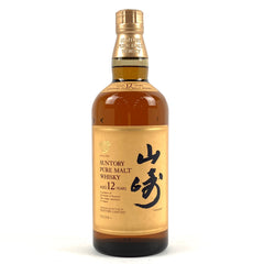 【東京都内限定お届け】 サントリー SUNTORY 山崎 12年 ピュアモルト 華 750ml 国産ウイスキー 【古酒】