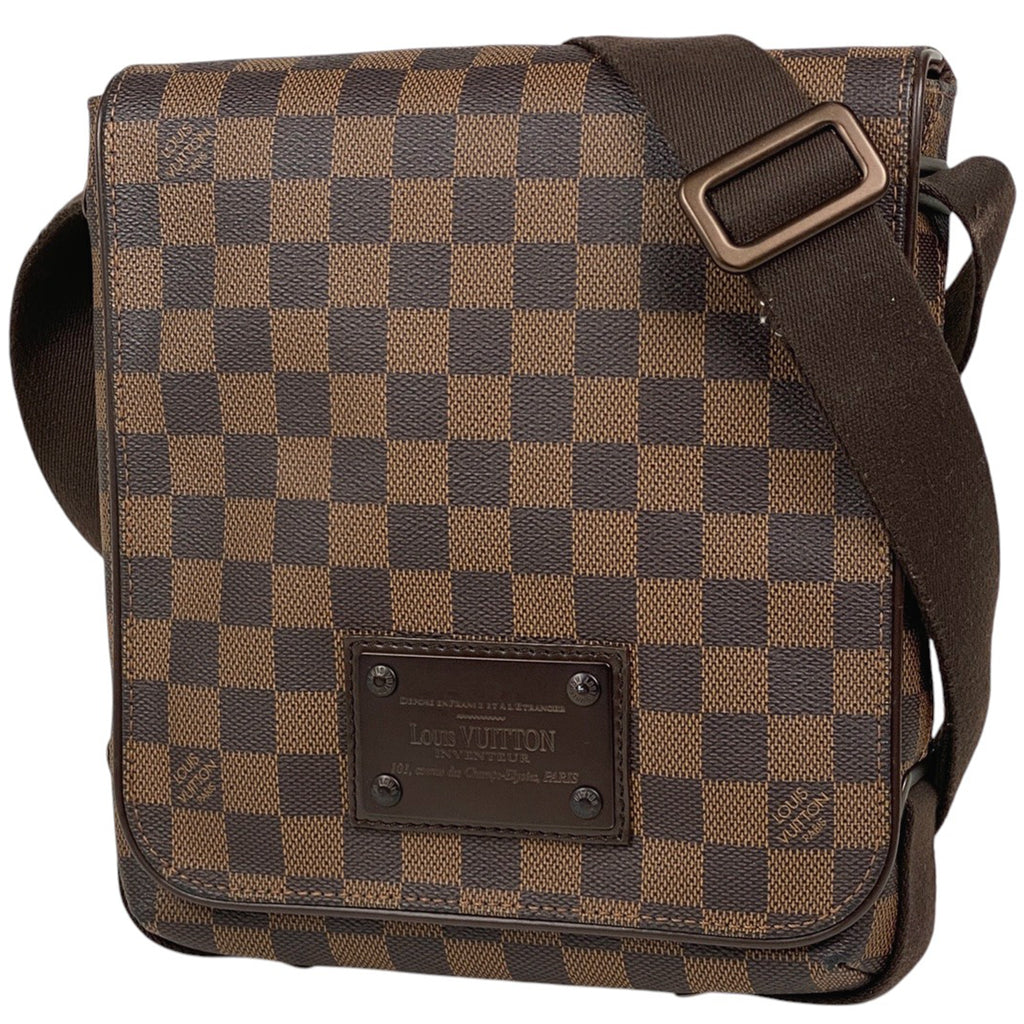 ルイ・ヴィトン ブルックリン PM 斜め掛け ショルダーバッグ ダミエ ブラウン N51210 レディース 【中古】brbag