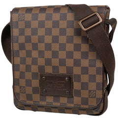 ルイ・ヴィトン ブルックリン PM 斜め掛け ショルダーバッグ ダミエ ブラウン N51210 レディース 【中古】brbag
