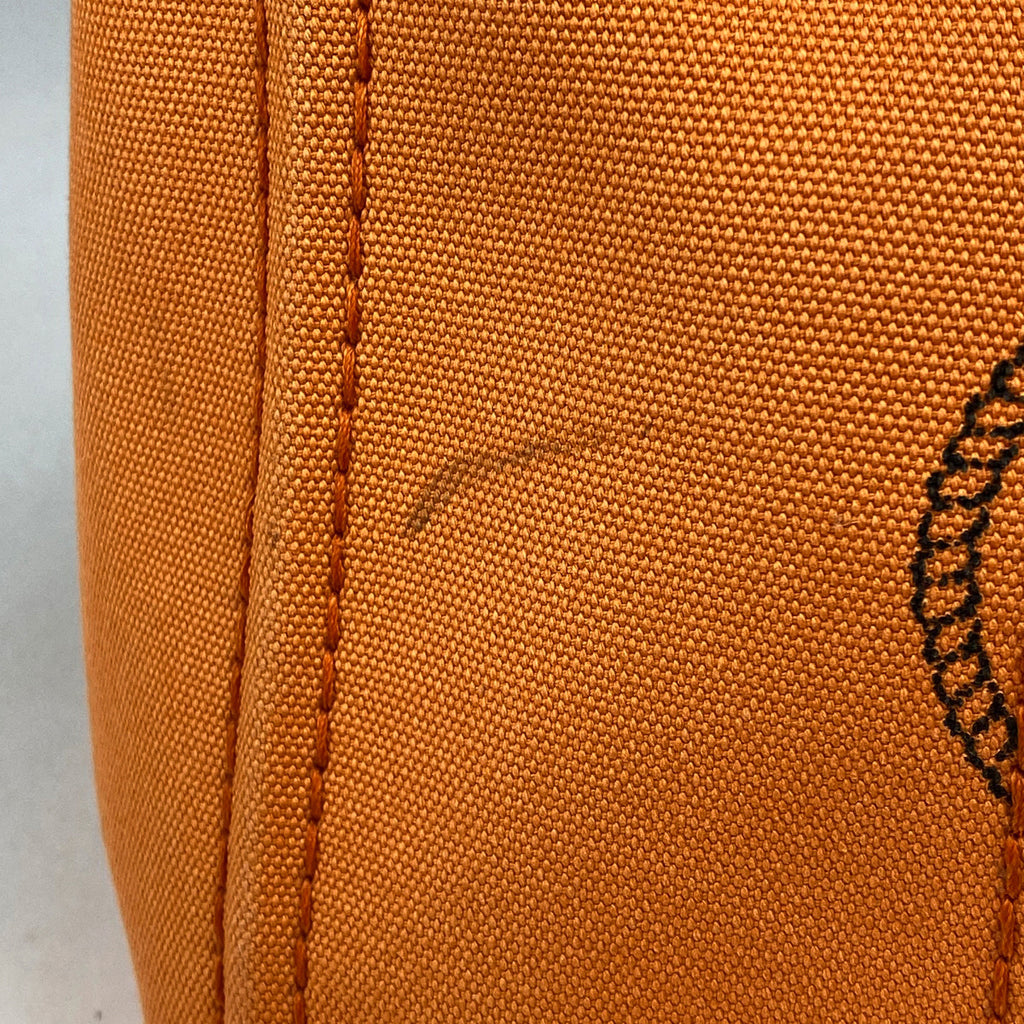 プラダ カナパ トート 2WAY ショルダーバッグ ハンドバッグ トートバッグ キャンバス オレンジ レディース 【中古】brbag
