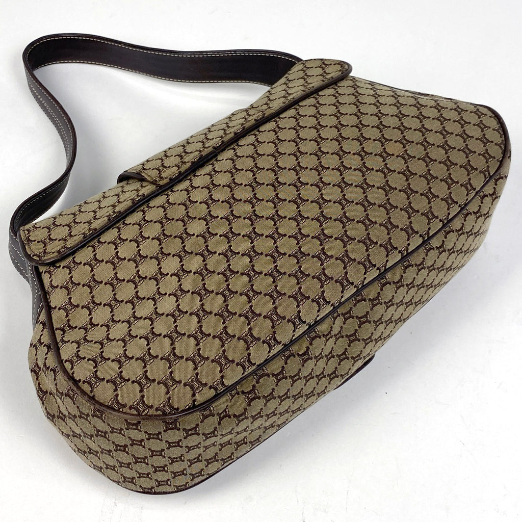 セリーヌ マカダム柄 ショルダーバッグ ワンショルダー ショルダーバッグ キャンバス ブラウン レディース 【中古】brbag