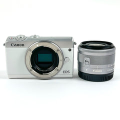 キヤノン Canon EOS M100 EF-M 15-45 IS STM レンズキット ホワイト デジタル ミラーレス 一眼カメラ 【中古】