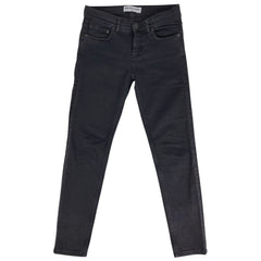 バレンシアガ ロゴボタン デニムパンツ ストレート ボトムス デニムパンツ 綿 ポリウレタン ブラック レディース 【中古】 brapp