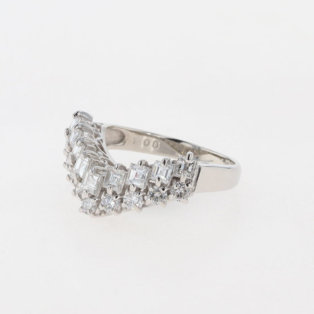 メレダイヤ デザインリング プラチナ 指輪 リング 18号 Pt850 ダイヤモンド メンズ 新品 - メンズジュエリー・アクセサリー