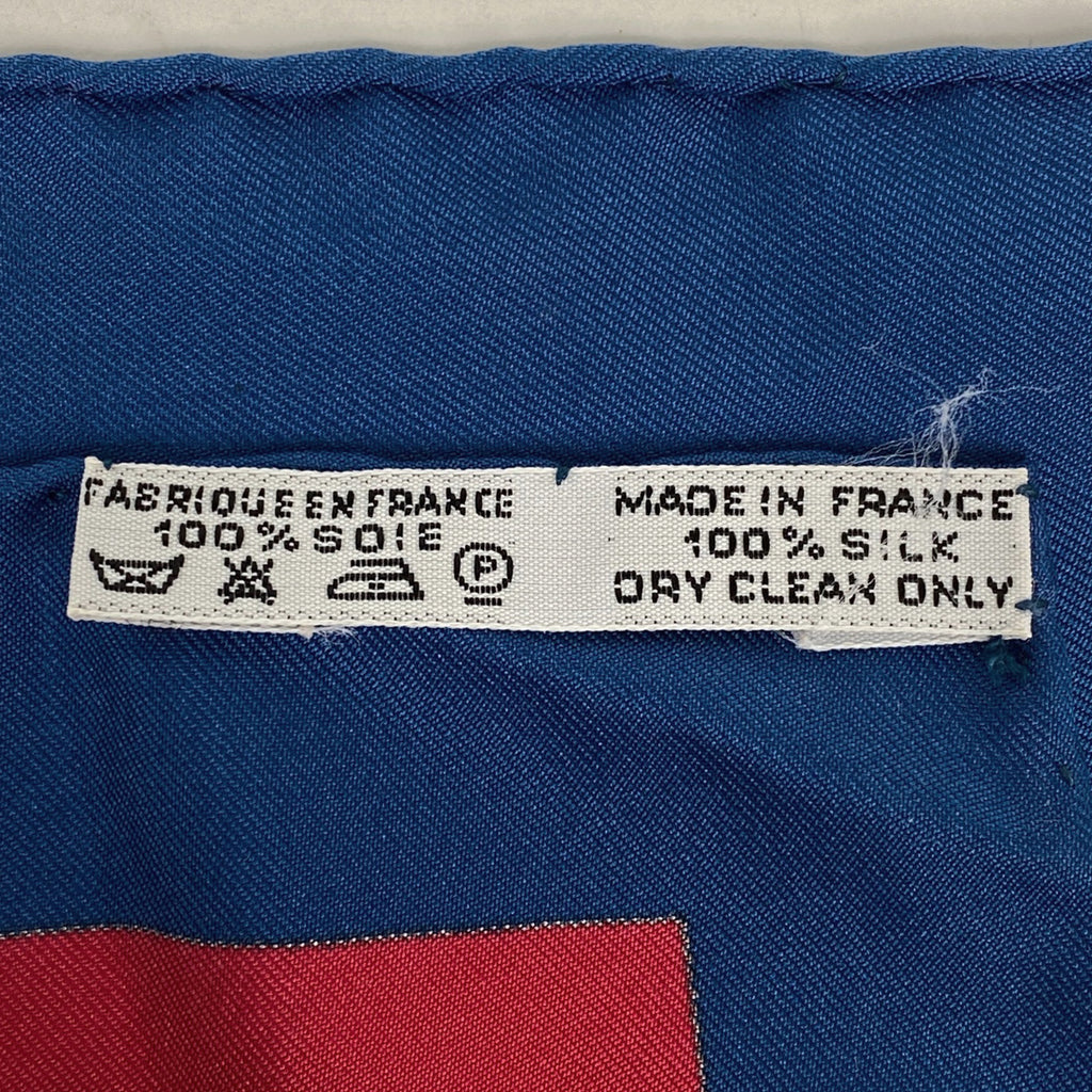 エルメス カレ 90 KOSMIMA 宇宙 スカーフ シルク レッド マルチカラー レディース 【中古】brbag