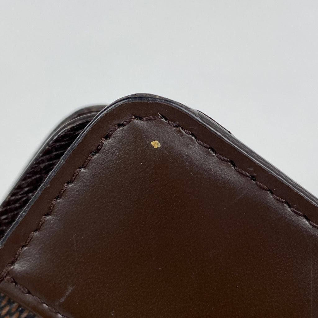 ルイ・ヴィトン コンパクトジップ 二つ折り財布 ダミエ ブラウン N61668 レディース 【中古】 
 ラッピング可