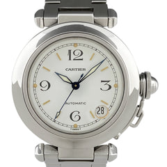 カルティエ パシャC W31015M7 腕時計 SS 自動巻き ホワイト ユニセックス 【中古】 
 ラッピング可