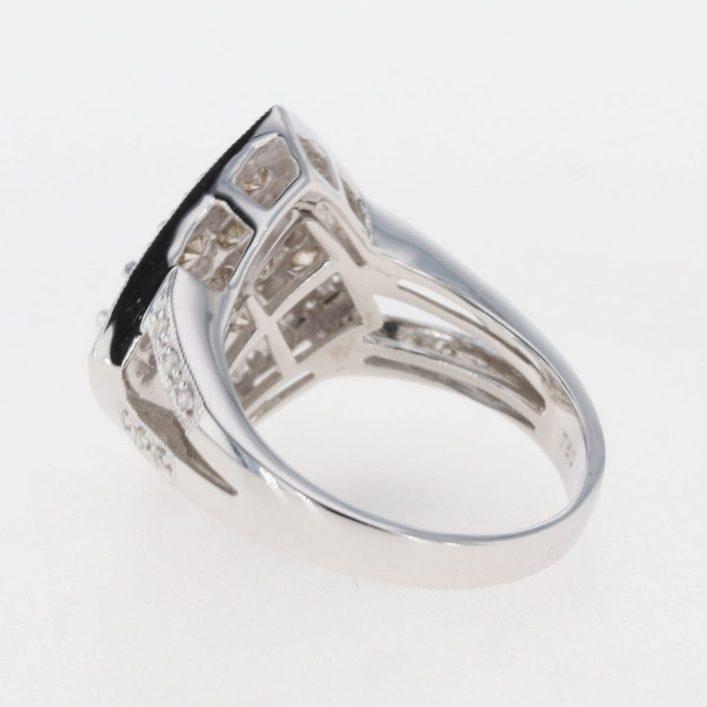 メレダイヤ デザインリング 指輪 リング 13号 750 ダイヤモンド レディース 【中古】 
 ラッピング可