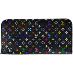 ルイ・ヴィトン ポルトフォイユ アンソリット 札入れ 小銭入れ 二つ折り 長財布 モノグラムマルチカラー ノワール(ブラック) M93754 レディース 【中古】 brbag