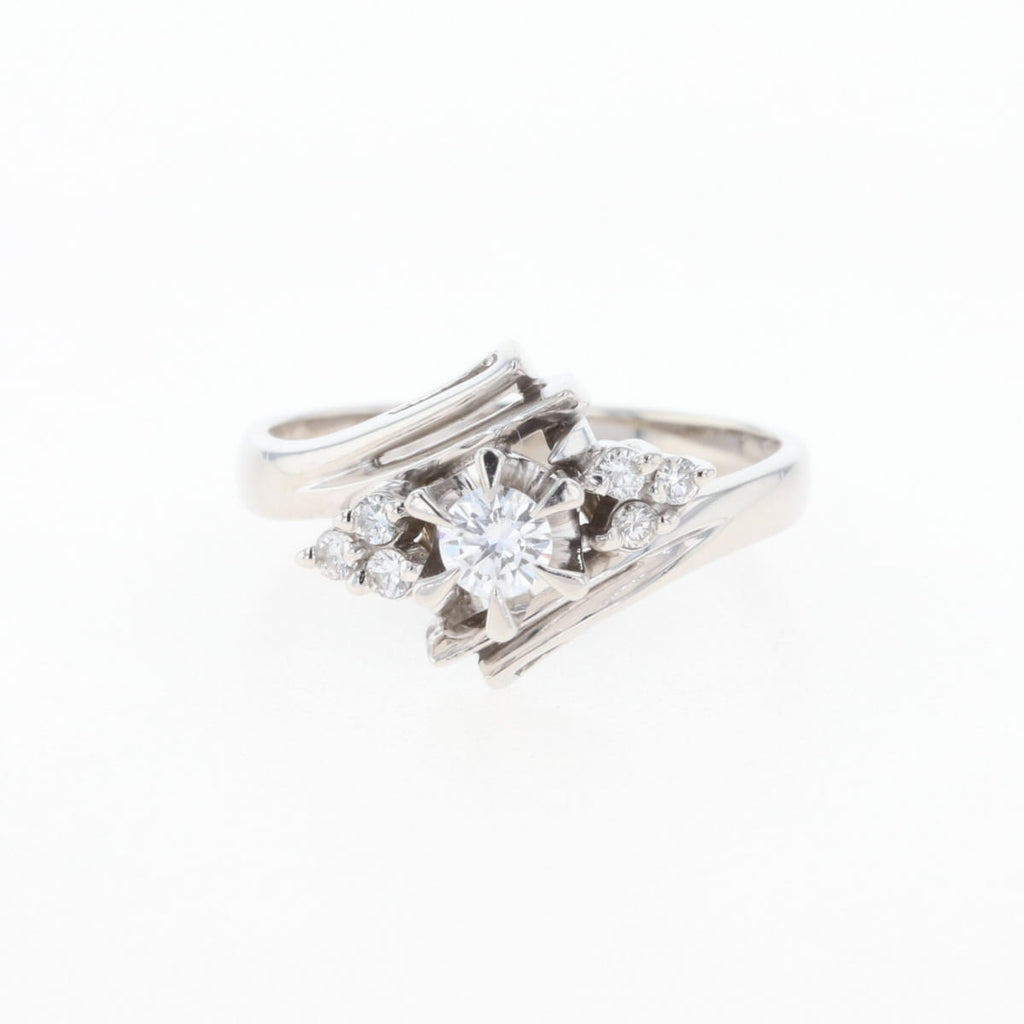 PT900 ダイヤモンド リング プラチナ 11号 0.15CT 0.09CT レディース 中古 nbjwl