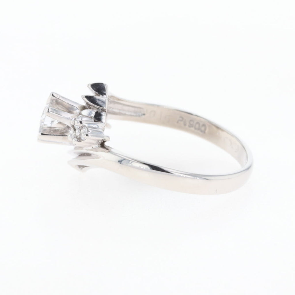 PT900 ダイヤモンド リング プラチナ 11号 0.15CT 0.09CT レディース 中古 nbjwl