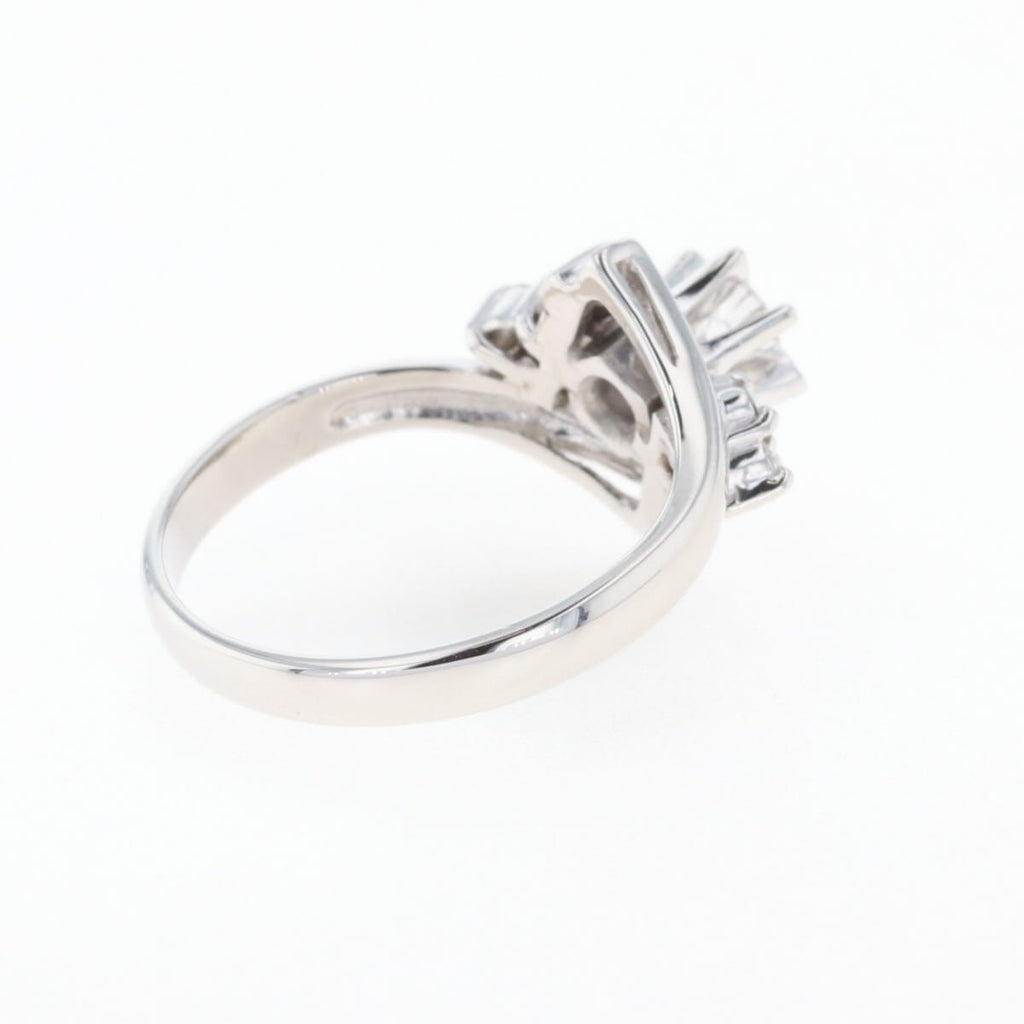 PT900 ダイヤモンド リング プラチナ 11号 0.15CT 0.09CT レディース 中古 nbjwl