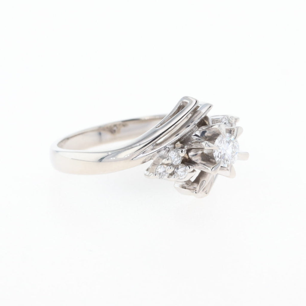 PT900 ダイヤモンド リング プラチナ 11号 0.15CT 0.09CT レディース 中古 nbjwl