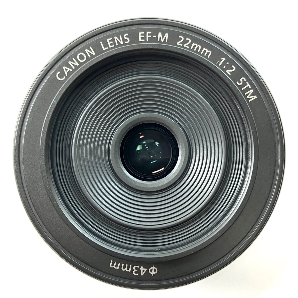 キヤノン Canon EF-M 22mm F2 STM ブラック 一眼カメラ用レンズ（オートフォーカス） 【中古】