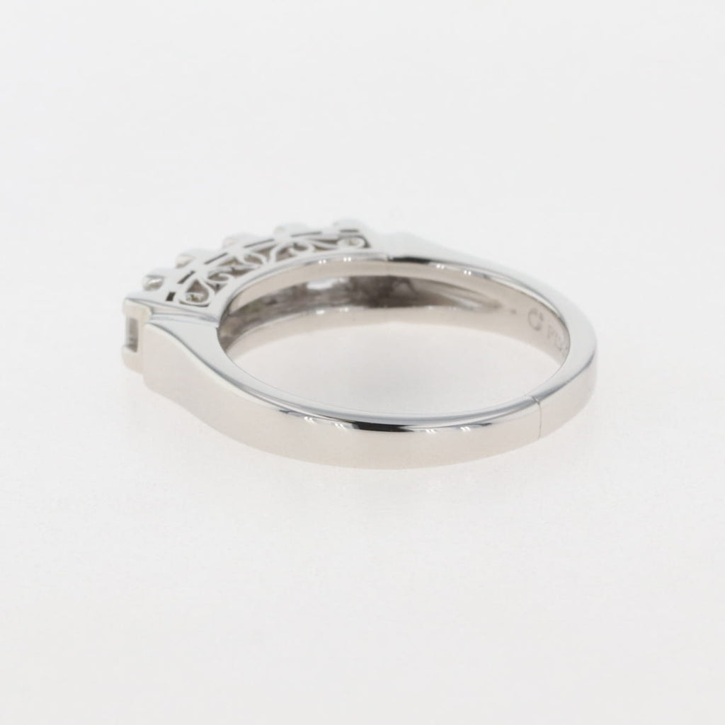 メレダイヤ デザインリング プラチナ 指輪 リング 7.5号 Pt950 ダイヤモンド レディース 【中古】 
 ラッピング可