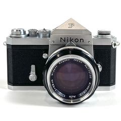 ニコン Nikon F アイレベル シルバー + NIKKOR-S 5.8cm F1.4 非Ai フィルム マニュアルフォーカス 一眼レフカメラ 【中古】