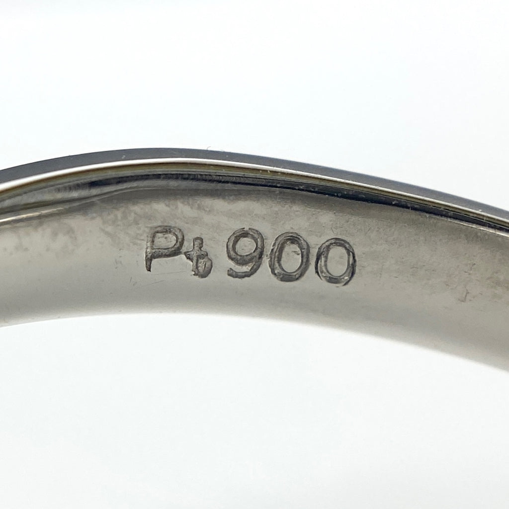 ダイヤモンド デザインリング プラチナ 指輪 メレダイヤ リング 7号 Pt900 ダイヤモンド レディース 【中古】nbjwl