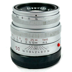 ライカ LEICA SUMMICRON-M 50mm F2 ズミクロン 第4世代 シルバー レンジファインダーカメラ用レンズ 【中古】