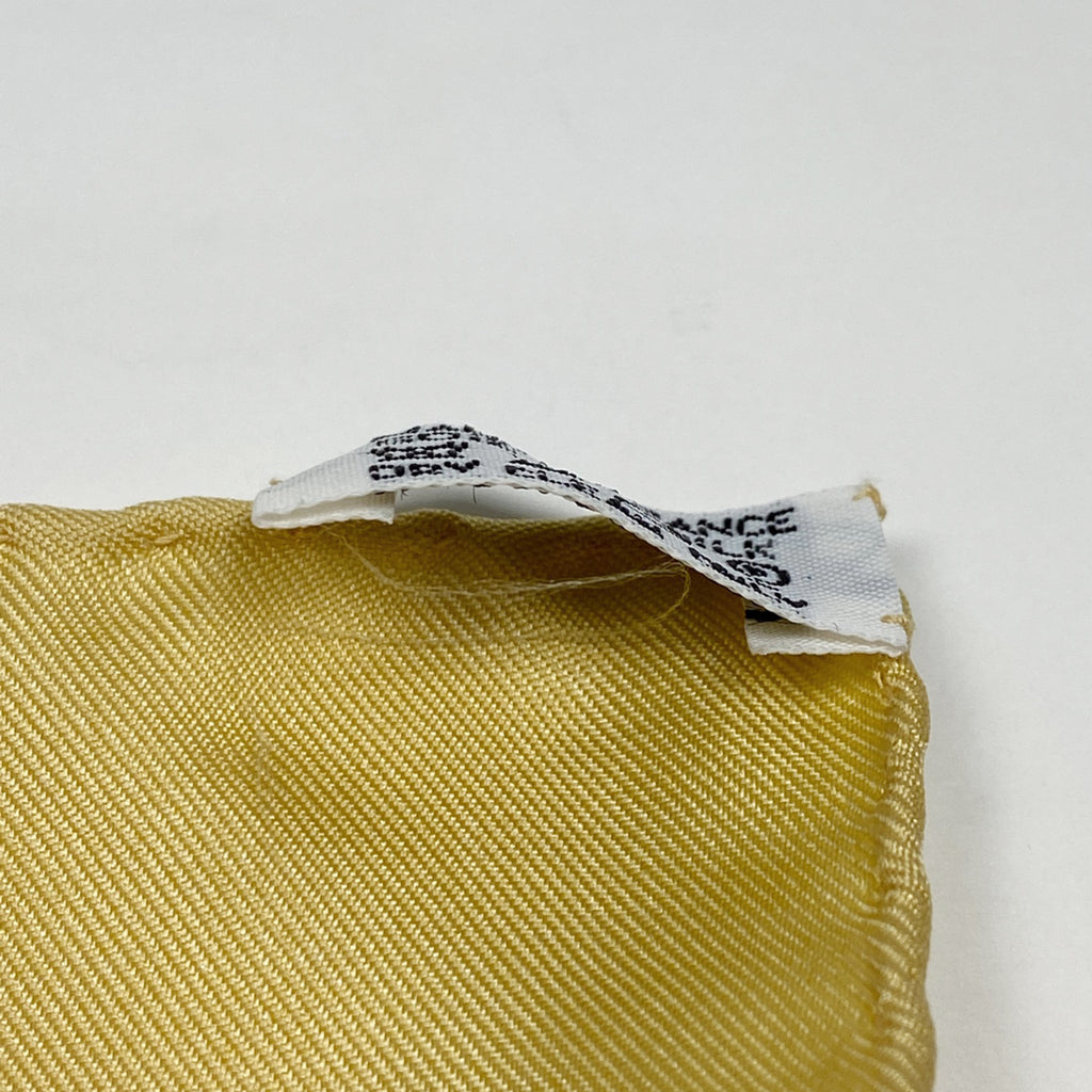 エルメス カレ 90 RAILING 船の手摺 スカーフ シルク イエロー ブルー マルチカラー レディース 【中古】brbag