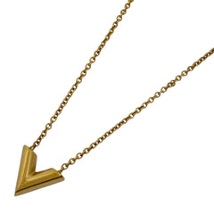 ルイ・ヴィトン エセンシャル V ネックレス ロゴ ネックレス GP ゴールド レディース 【中古】bracc