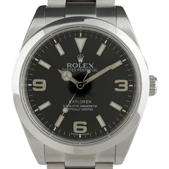 ロレックス エクスプローラー1 214270 腕時計 SS 自動巻き ブラック メンズ 【中古】 
 ラッピング可