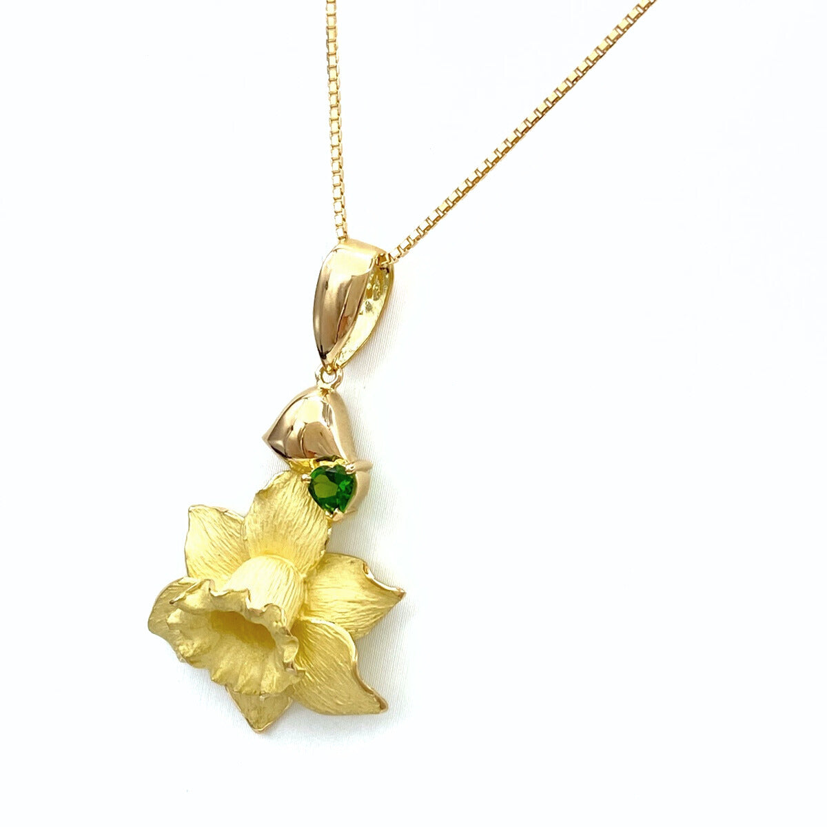 18K ゴールド ネックレス アンティーク風 グリーン TIFFANY&Co. ティファニー ビーン ネックレス 18金 K18イエロー