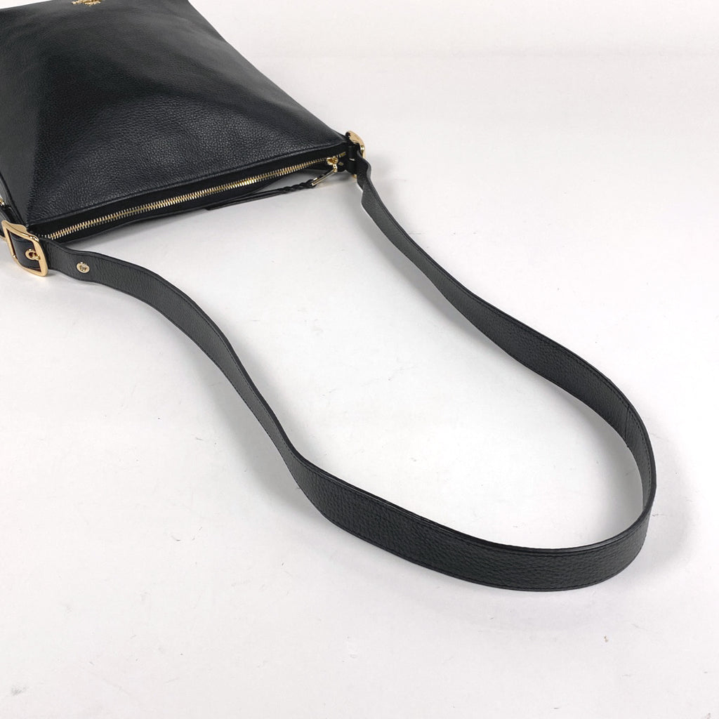 コーチ ヴァル ダッフル ショルダーバッグ ロゴ ショルダーバッグ レザー ブラック C2818 レディース 【中古】brbag