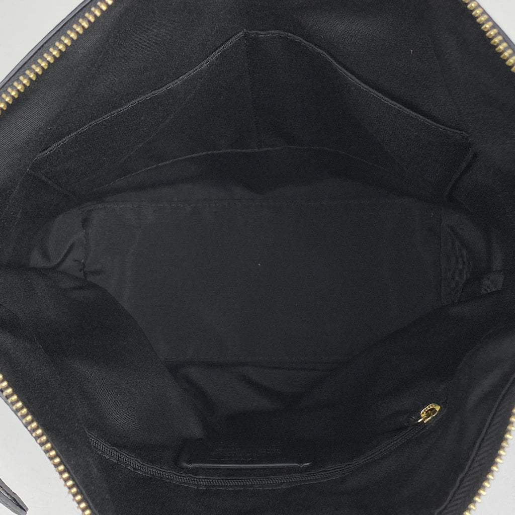 コーチ ヴァル ダッフル ショルダーバッグ ロゴ ショルダーバッグ レザー ブラック C2818 レディース 【中古】brbag