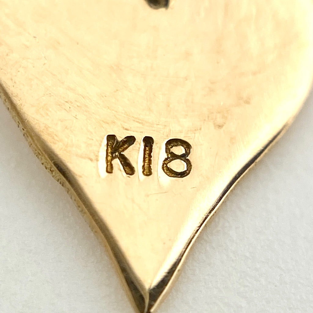 【在庫一掃】 フラワーモチーフ デザインネックレス YG イエローゴールド ペンダント メレダイヤ 花 ネックレス K18 ダイヤモンド レディース 【中古】 nbjwl
