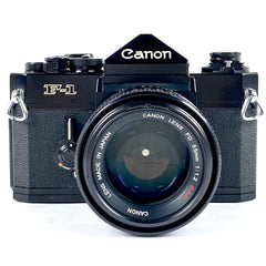 キヤノン Canon F-1＋FD 55mm F1.2 S.S.C. フィルム マニュアルフォーカス 一眼レフカメラ 【中古】