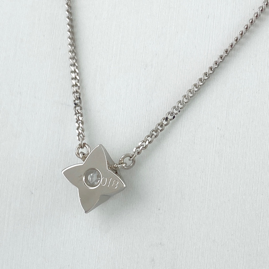 【在庫一掃】 ダイヤモンド デザインネックレス プラチナ ペンダント ネックレス Pt850 ダイヤモンド レディース 【中古】nbjwl