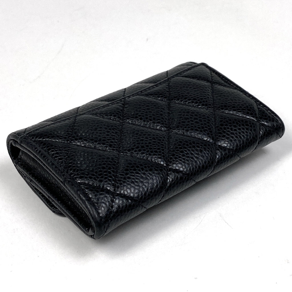 シャネル ココマーク カードケース カード入れ コインケース カードケース キャビアスキン ブラック レディース 【中古】brbag