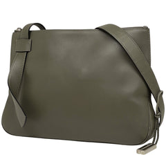 バリー ロゴ ショルダーバッグ カーキ ショルダーバッグ レザー グリーン レディース 【中古】brbag