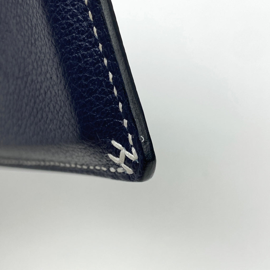 【最終値引き】 エルメス Hセリエ カードケース エバーカラー ブルーニュイ レディース 【中古】 brbag