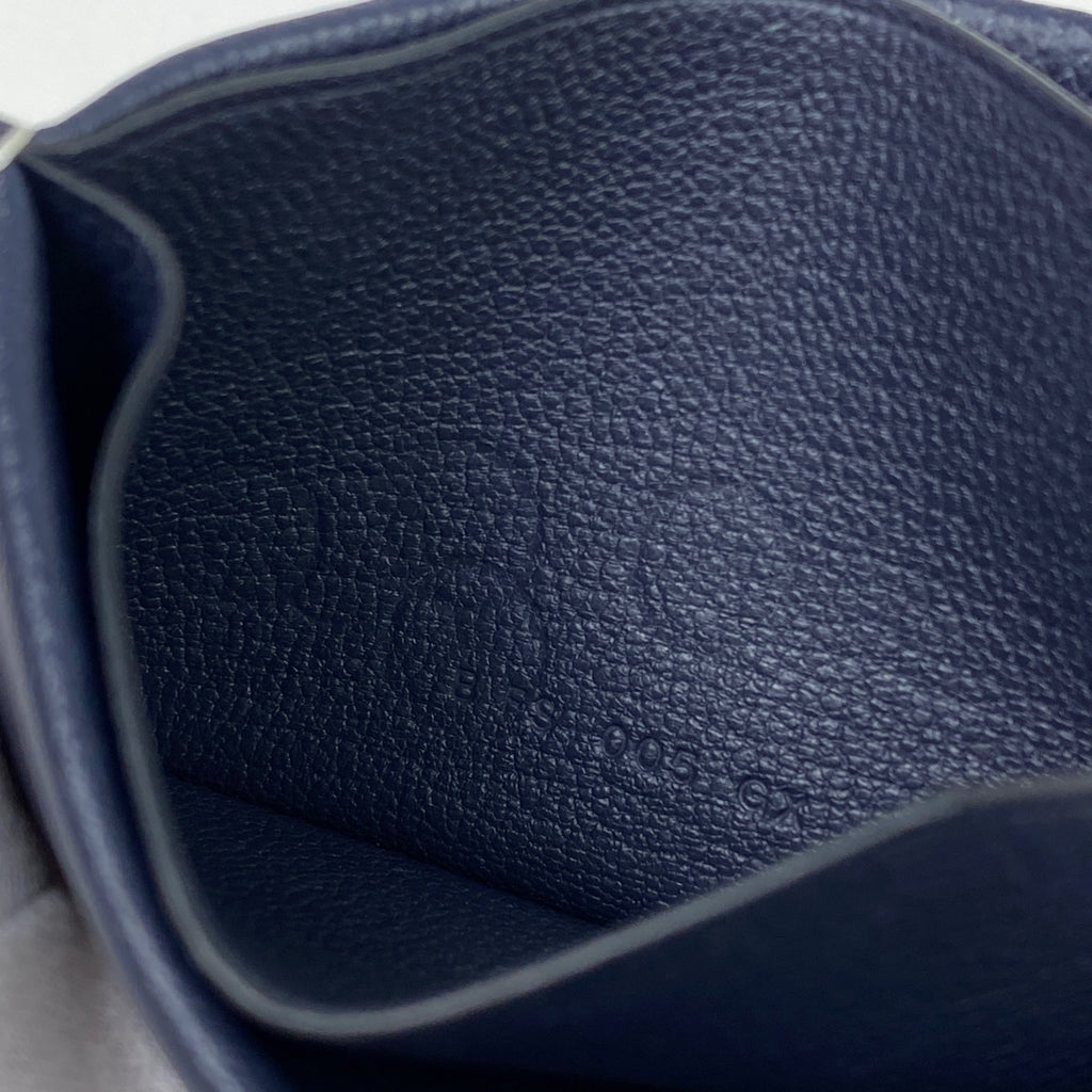 【最終値引き】 エルメス Hセリエ カードケース エバーカラー ブルーニュイ レディース 【中古】 brbag