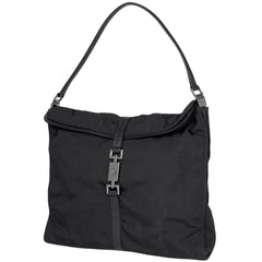 グッチ ジャッキーライン ショルダーバッグ 肩掛け ナイロン ブラック 0013355 レディース 【中古】 brbag