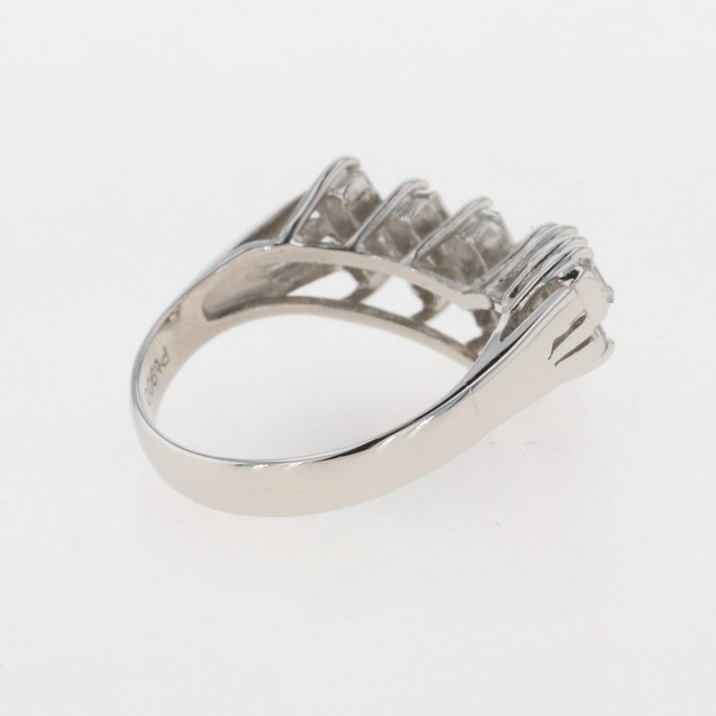 メレダイヤ デザインリング プラチナ 指輪 リング 13号 Pt900 ダイヤモンド レディース 【中古】 
 ラッピング可