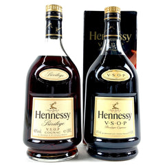 2本 ヘネシー Hennessy VSOP プリヴィレッジ コニャック 1000ml ブランデー セット 【古酒】